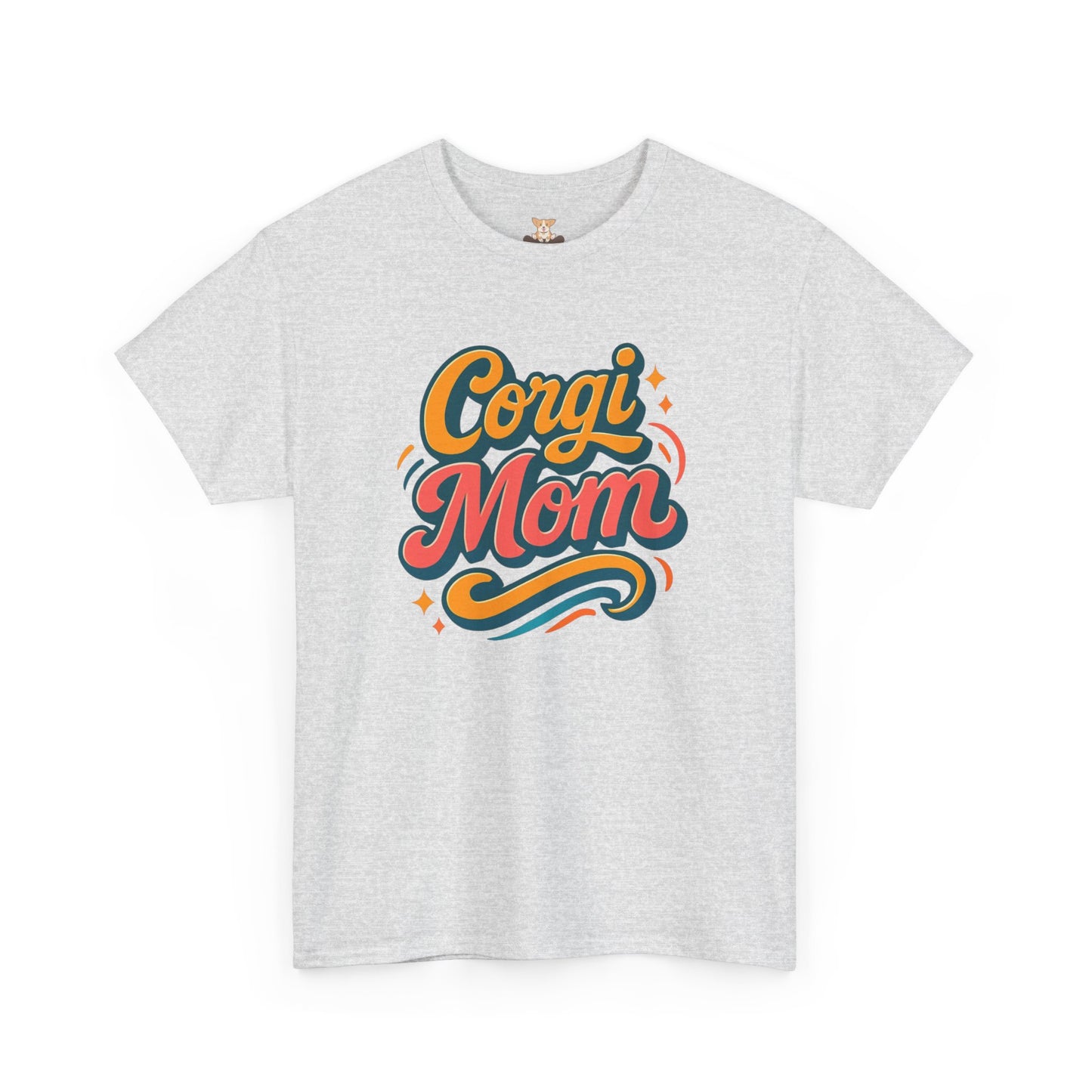Retro Script Corgi Mom T-Shirt