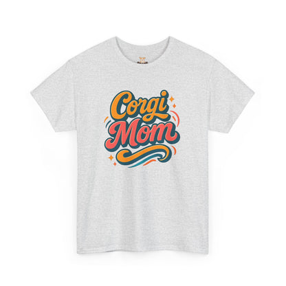 Retro Script Corgi Mom T-Shirt