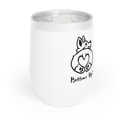 Corgi Bottoms Up! Chill Wine Tumbler