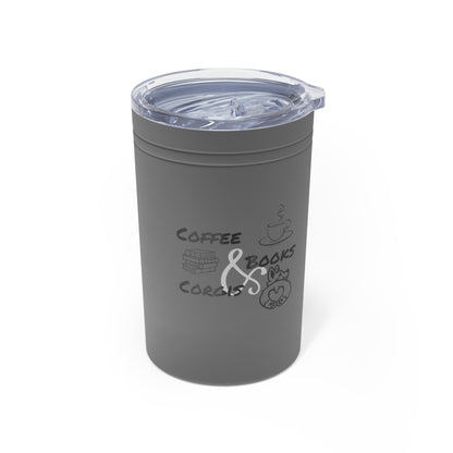 Coffee, Books & Corgis Vacuum Insulated Tumbler, 11oz