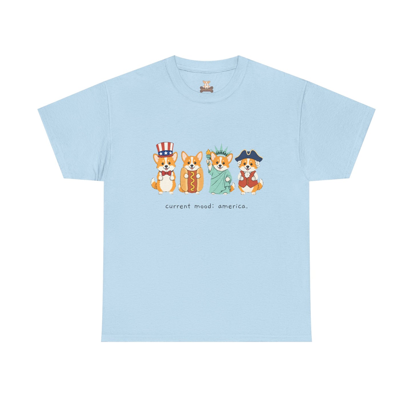 Current Mood: America 4th of July Corgi Tee