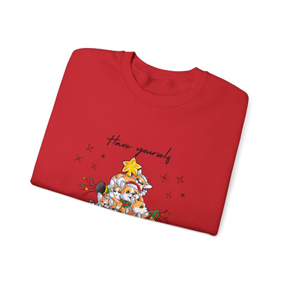 Corgi Little Christmas Heavy Blend™ Crewneck Sweatshirt