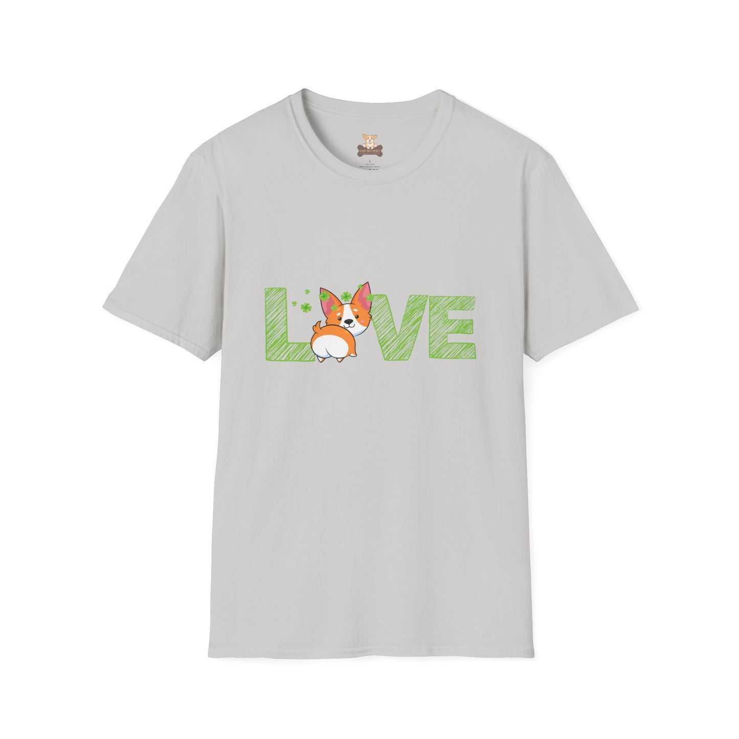 St Patrick Corgi Love Unisex Softstyle T-Shirt