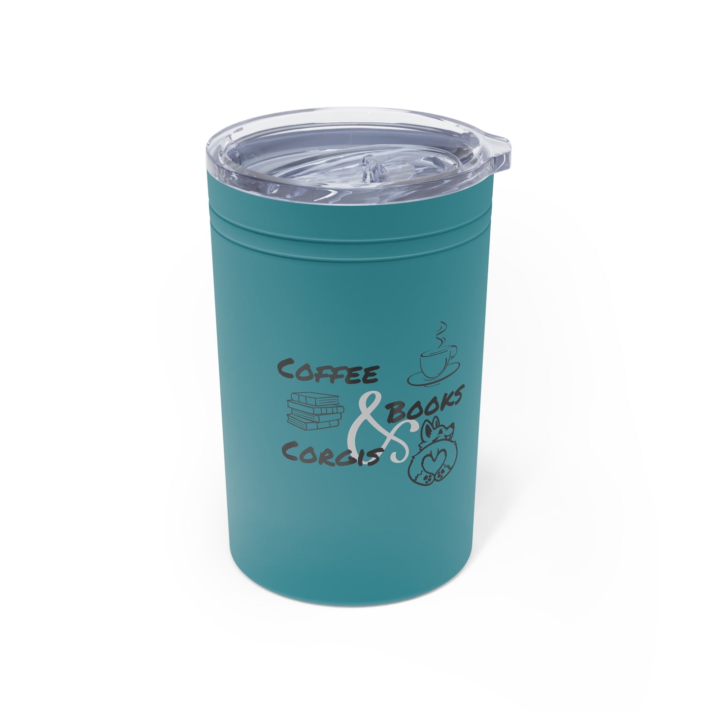 Coffee, Books & Corgis Vacuum Insulated Tumbler, 11oz