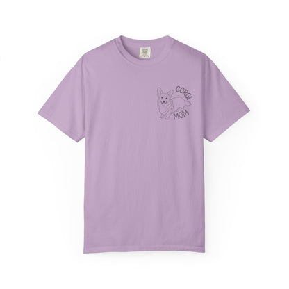 Corgi Mom Unisex Garment-Dyed T-Shirt