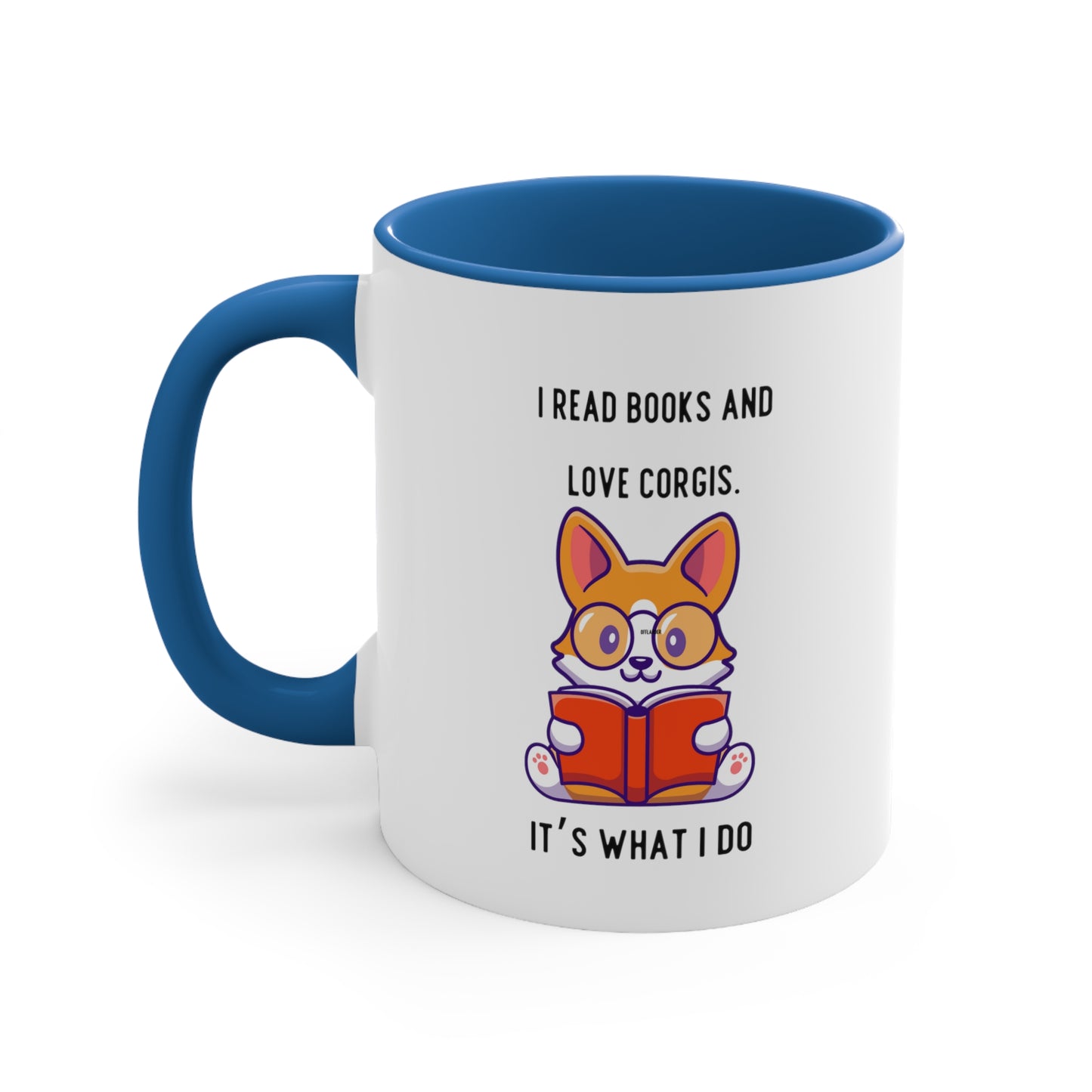 Books and Corgis Coffee Mug, 11oz