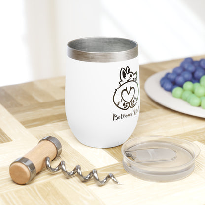 Corgi Bottoms Up! Chill Wine Tumbler