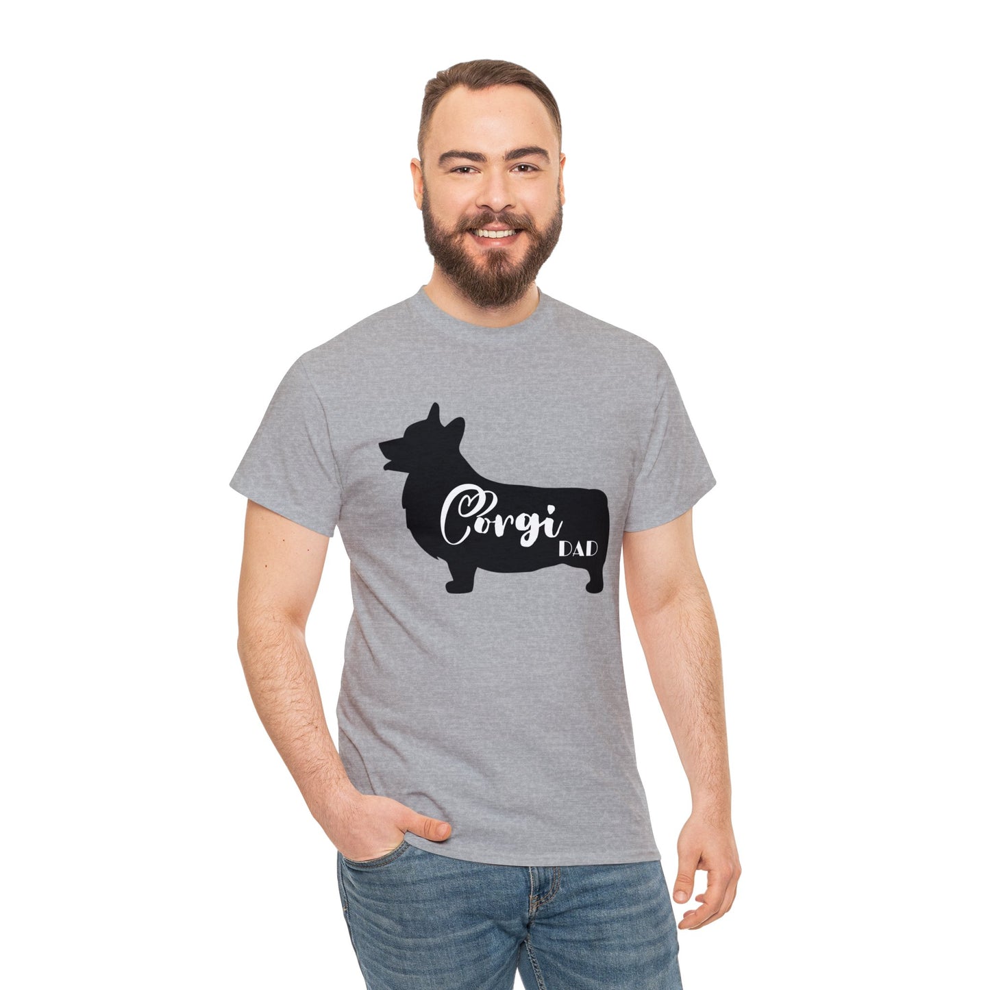 Corgi Dad Heavy Cotton Tee