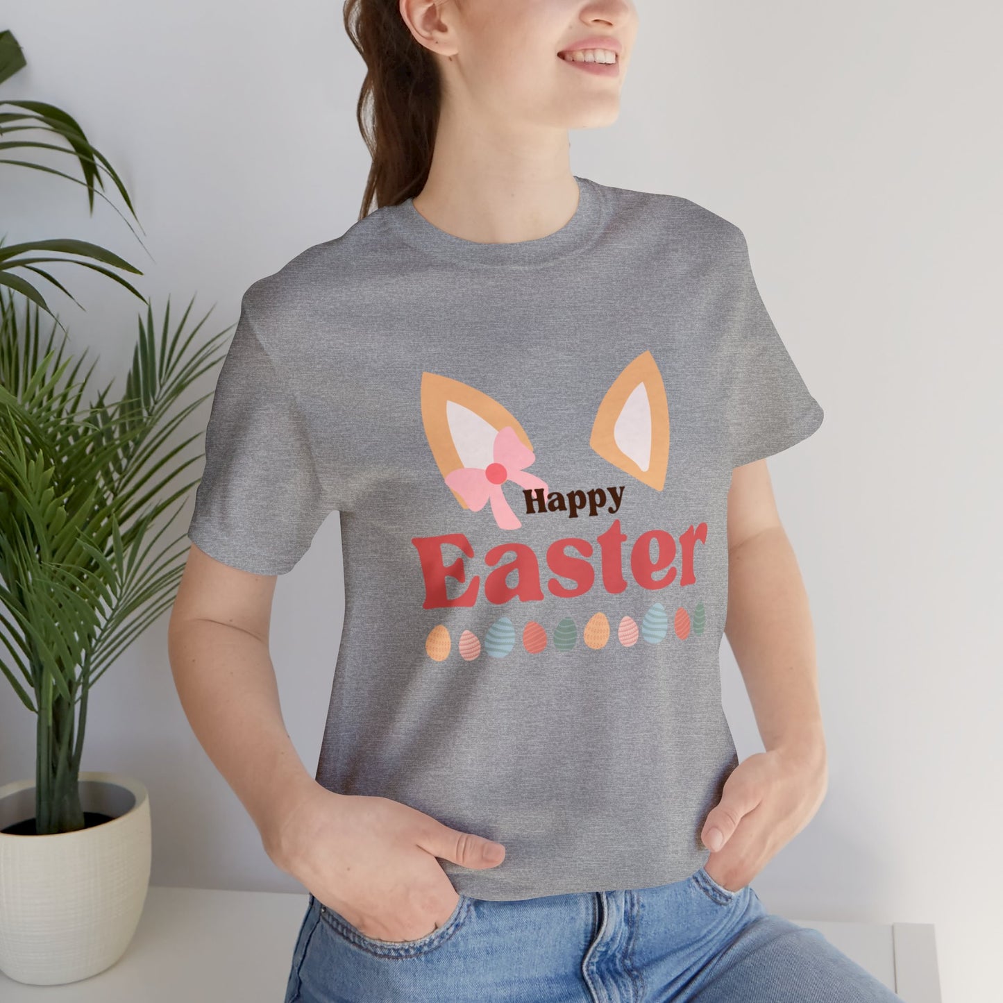 Easter Corgi Unisex Jersey Short Sleeve Tee