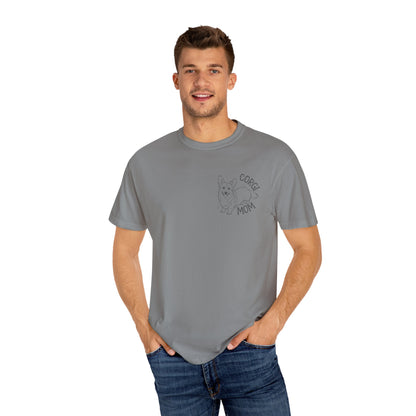 Corgi Mom Unisex Garment-Dyed T-Shirt