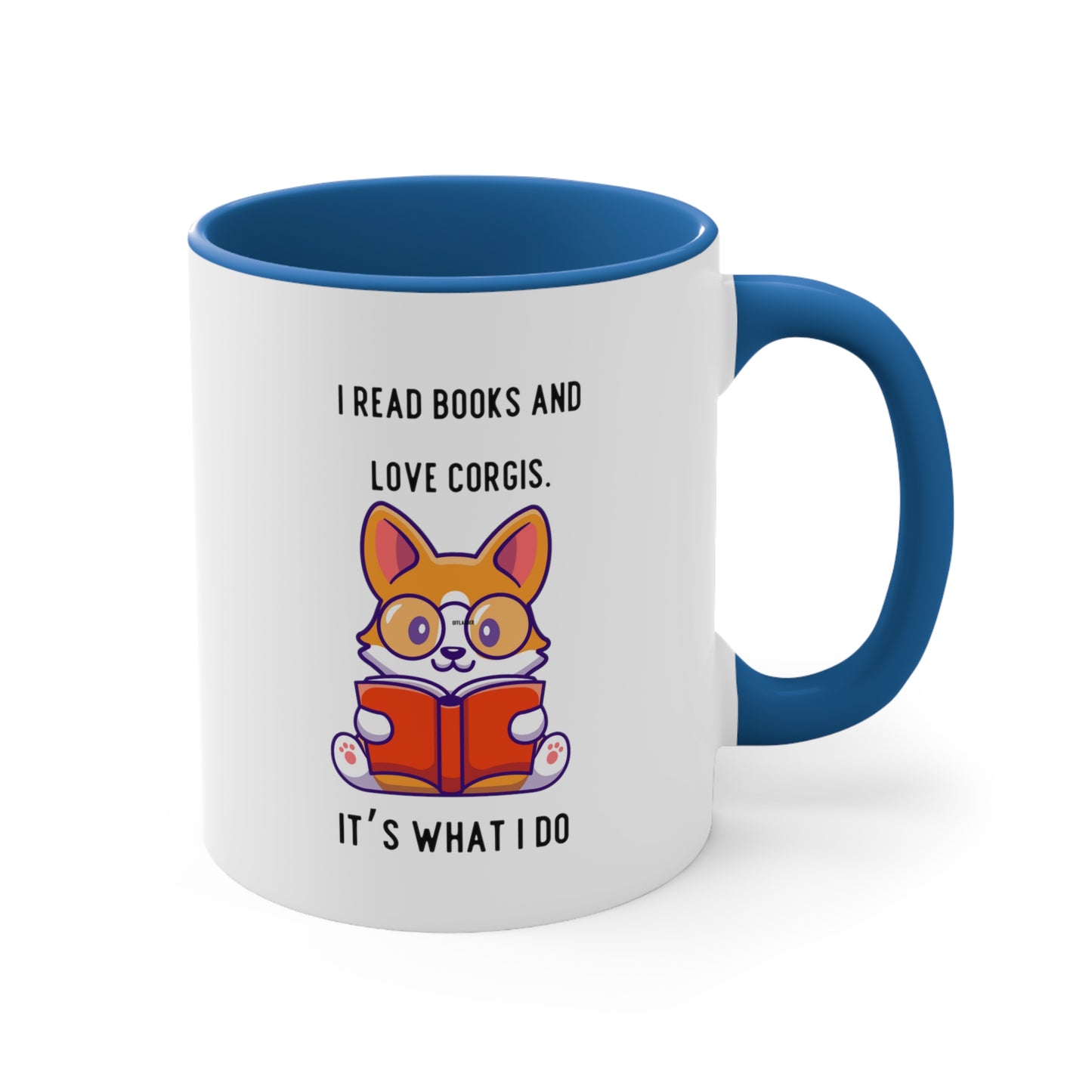 Books and Corgis Coffee Mug, 11oz