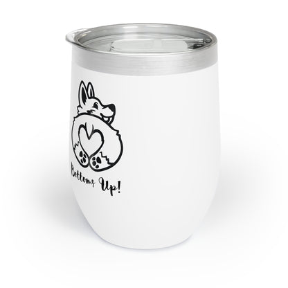 Corgi Bottoms Up! Chill Wine Tumbler