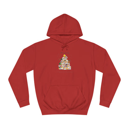 Corgi Christmas Unisex College Hoodie