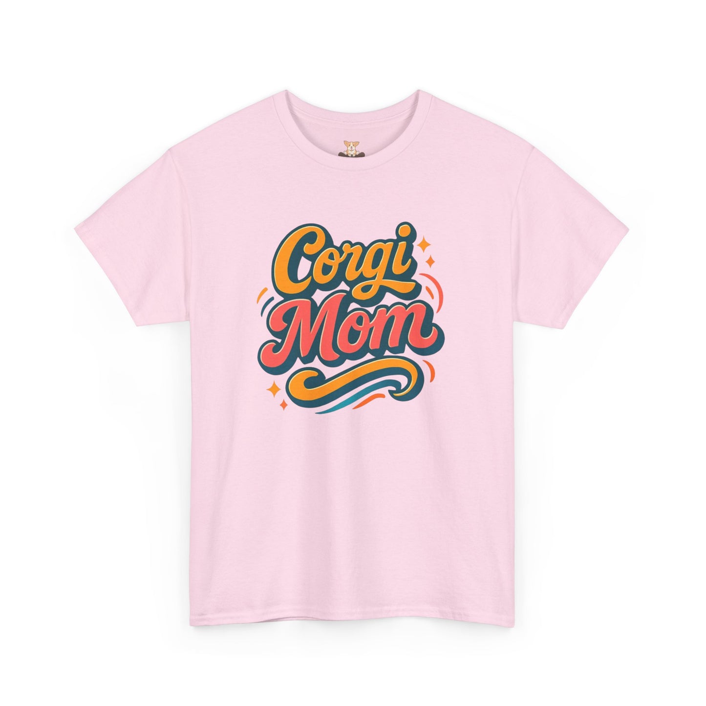 Retro Script Corgi Mom T-Shirt