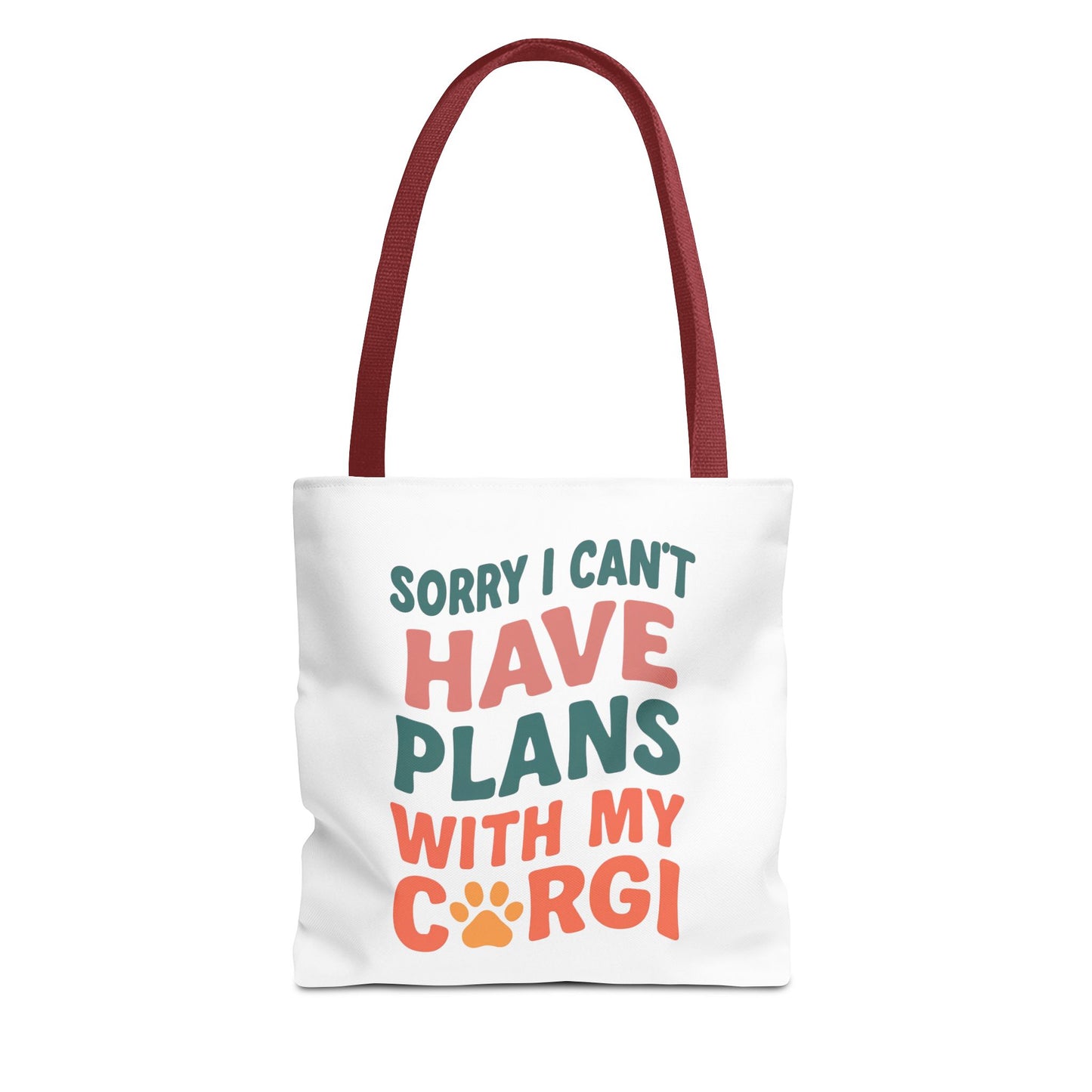 Sorry I Can't Have Plans With My Corgi tote bag