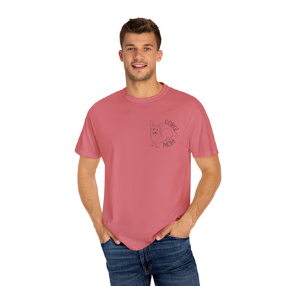 Corgi Mom Unisex Garment-Dyed T-Shirt