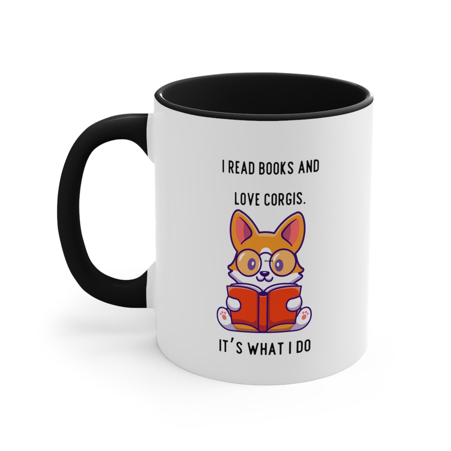 Books and Corgis Coffee Mug, 11oz