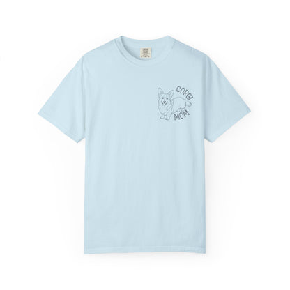 Corgi Mom Unisex Garment-Dyed T-Shirt