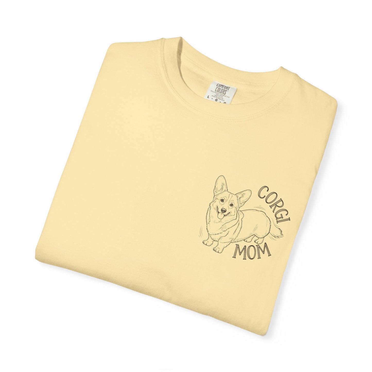 Corgi Mom Unisex Garment-Dyed T-Shirt