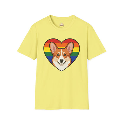 Rainbow Corgi Pride Shirt | LGBT Corgi Tee | Pride Month Gift | Gay Dog Dad Shirt | Corgi Lover Pride Gift | LGBTQ Shirt | Unisex Tee