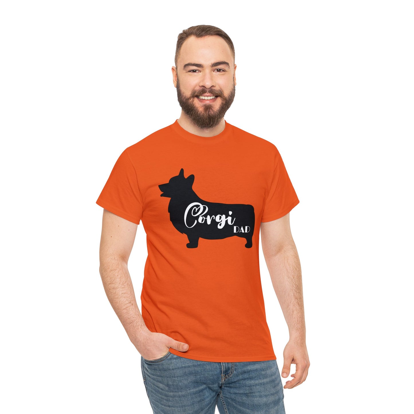 Corgi Dad Heavy Cotton Tee