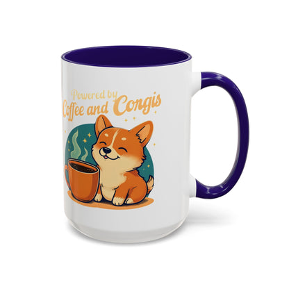 Powered by Coffee and Corgis Mug