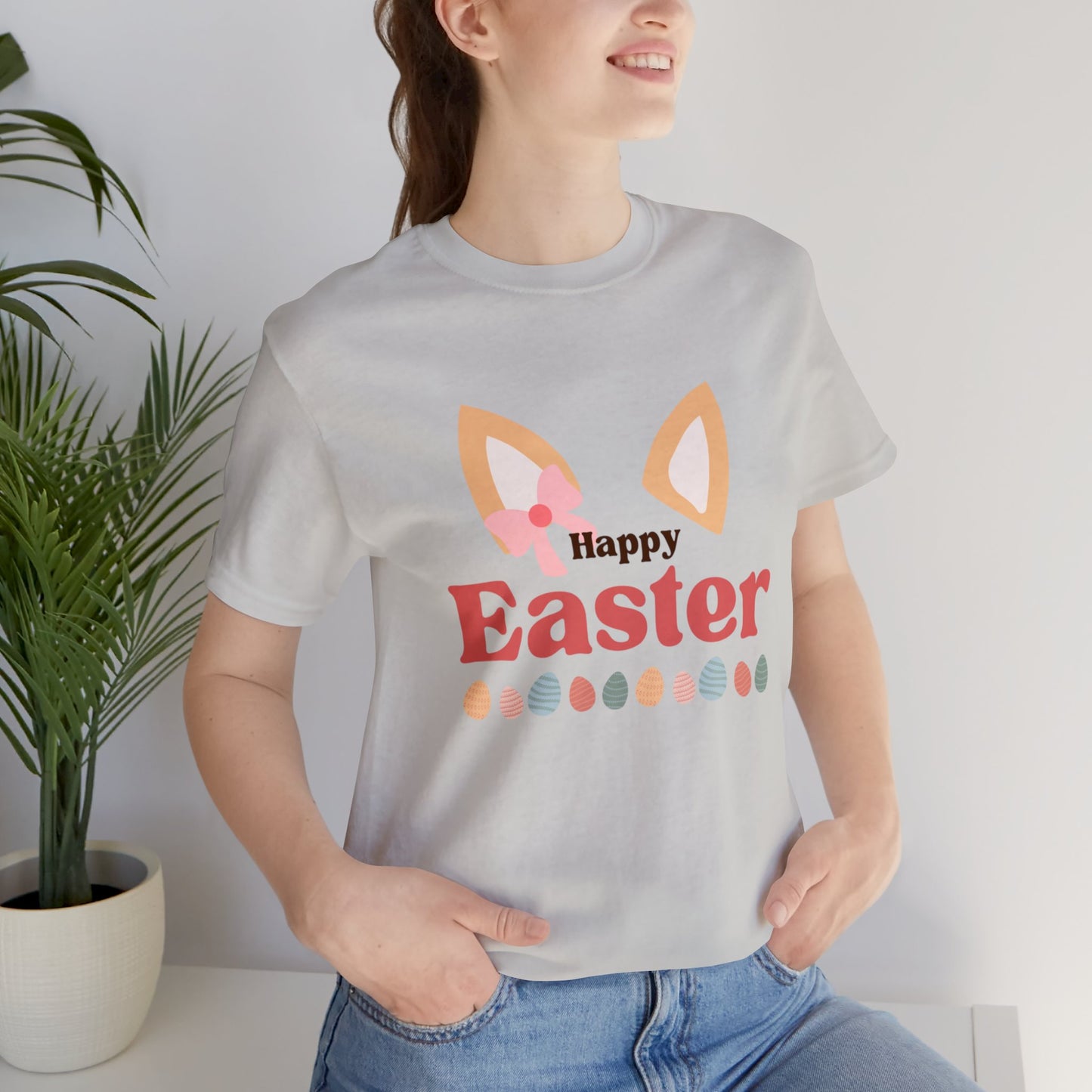 Easter Corgi Unisex Jersey Short Sleeve Tee