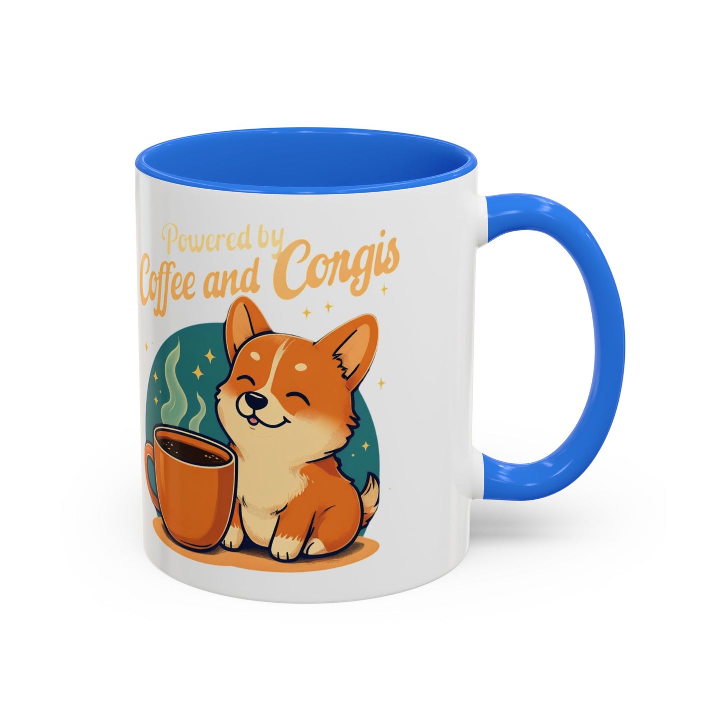 Powered by Coffee and Corgis Mug