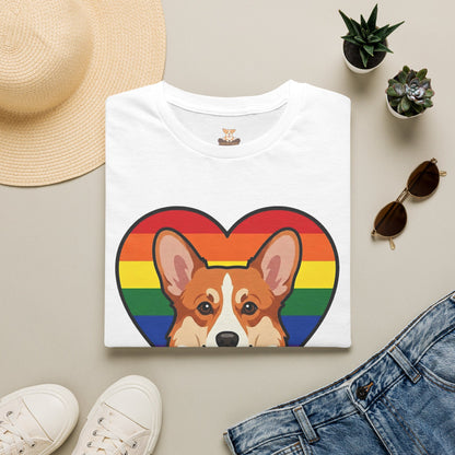 Rainbow Corgi Pride Shirt | LGBT Corgi Tee | Pride Month Gift | Gay Dog Dad Shirt | Corgi Lover Pride Gift | LGBTQ Shirt | Unisex Tee