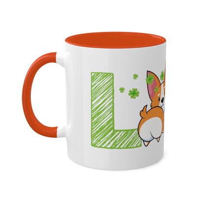 St Patrick Corgi Mug, 11oz